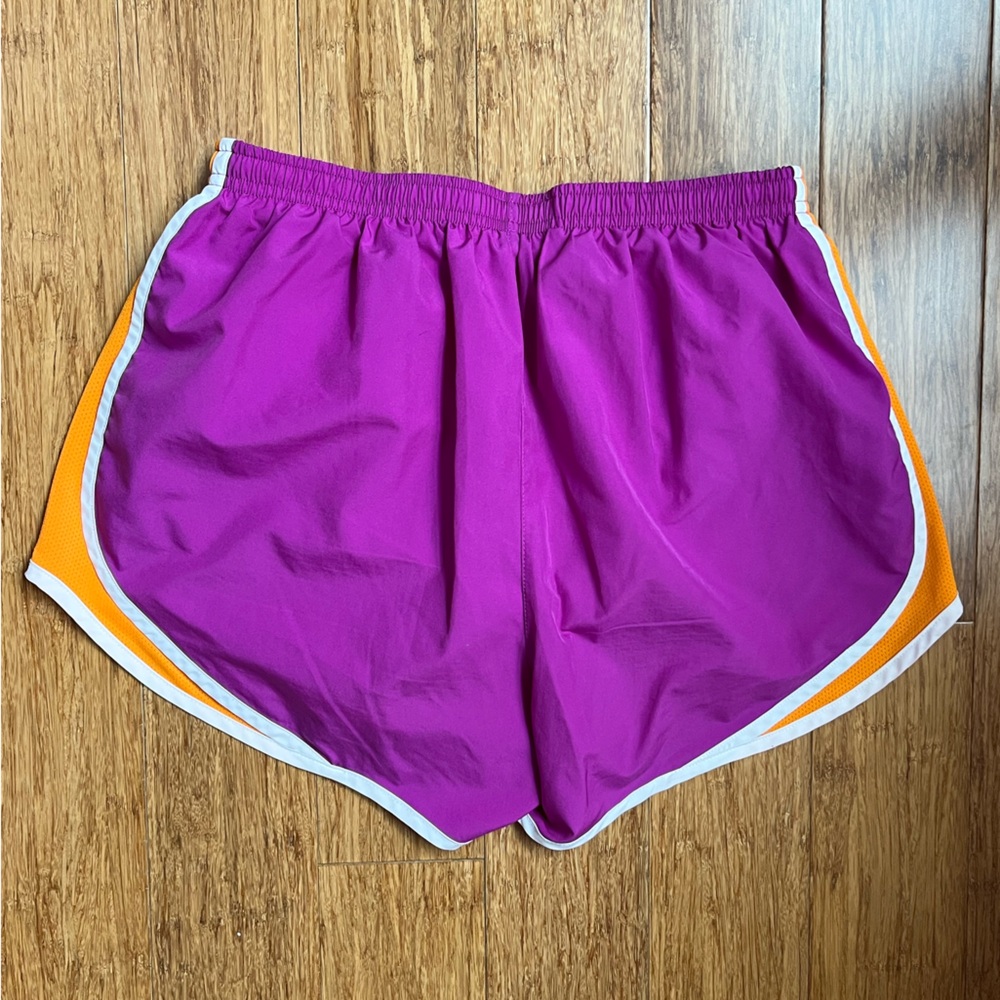 Women’s Nike Tempo Shorts Bundle size medium purple orange - Picture 3 of 7